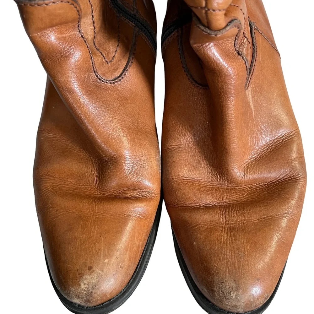 Donna Piu Handcrafted Italian Leather Camel Boots